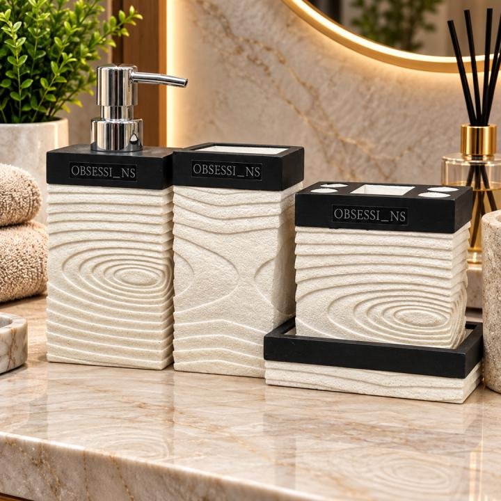 Alvina 4 Pcs Bathroom Set - 0048