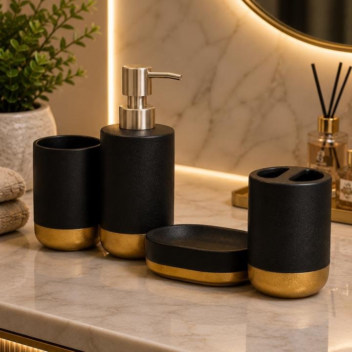 Ceramic Bath Set 4 Pcs - 2852