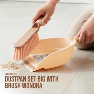 Dustpan Set Big with Brush Wondra