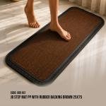 JB Step Mat PP With Rubber Backing brown 25x75