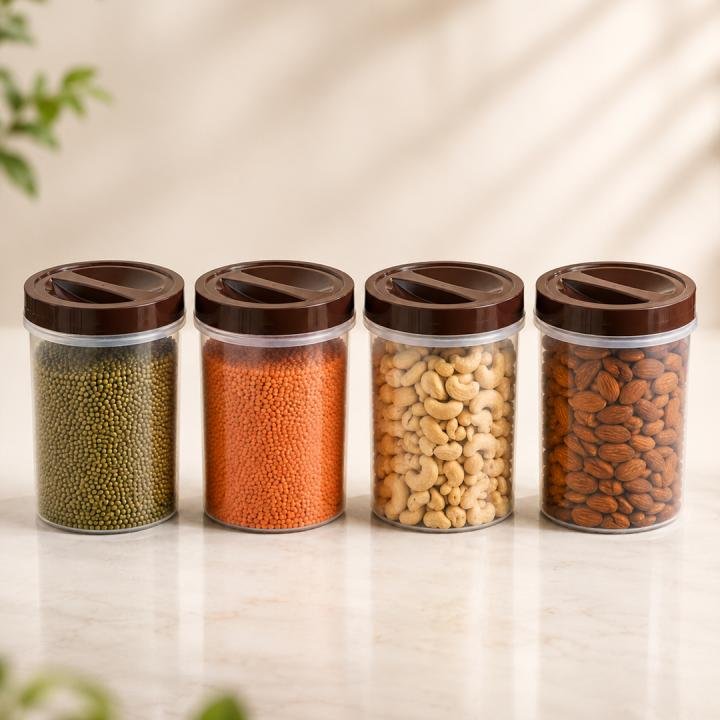Joyo Spacio Container 1000 ml 4 Pc Set Tr Plain - 5002