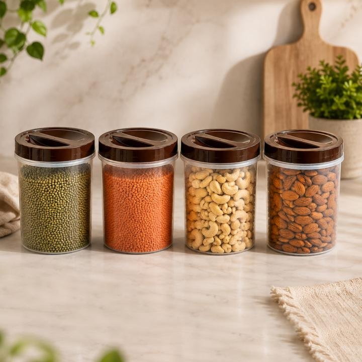 Joyo Spacio Container 1000 ml 4 Pc Set Tr Plain - 5002