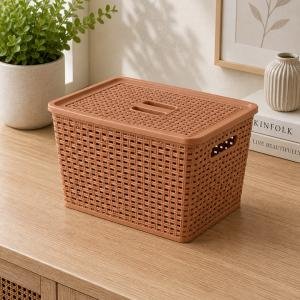 Joyo Storage Basket Cane 51 With Lid - 5125