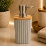 Soap Dispenser With Wood Top - 2921