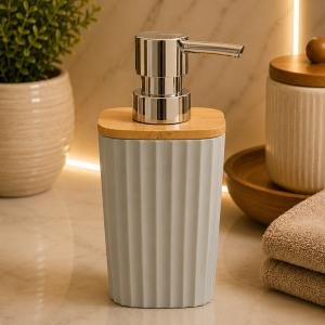 Soap Dispenser With Wood Top - 2921